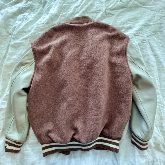 All Saints leather and wool bomber - Picture 3 of 6